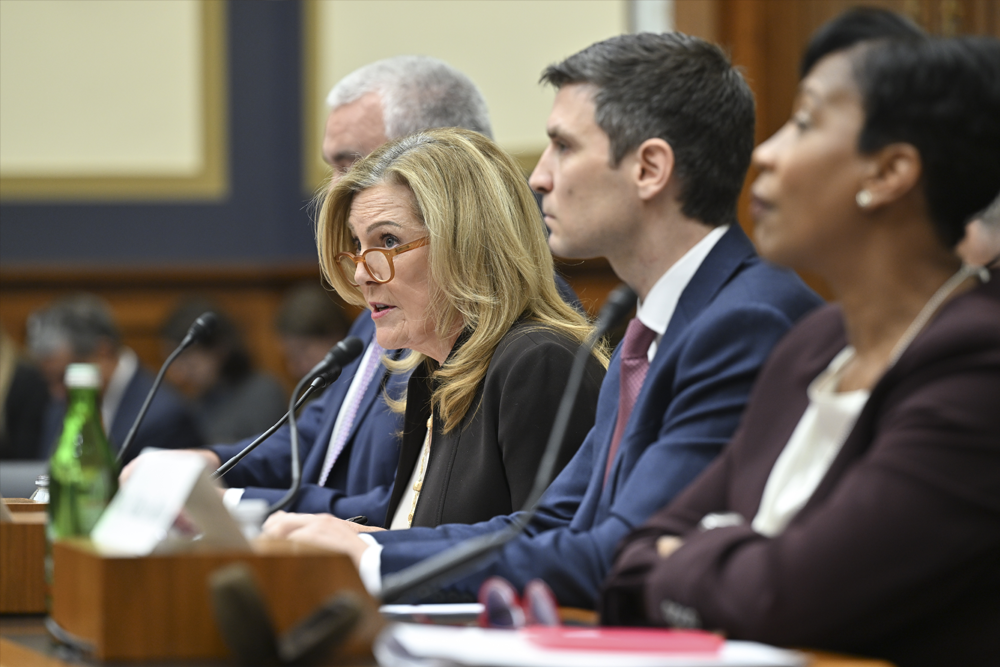 Julie Smith, Chief Administrative Officer at The Bozzuto Group, gives testimony to the House Committee on Financial Services on December 3, 2025.