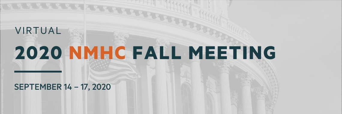 Virtual 2020 NMHC Fall Meeting - September 14 to September 17th
