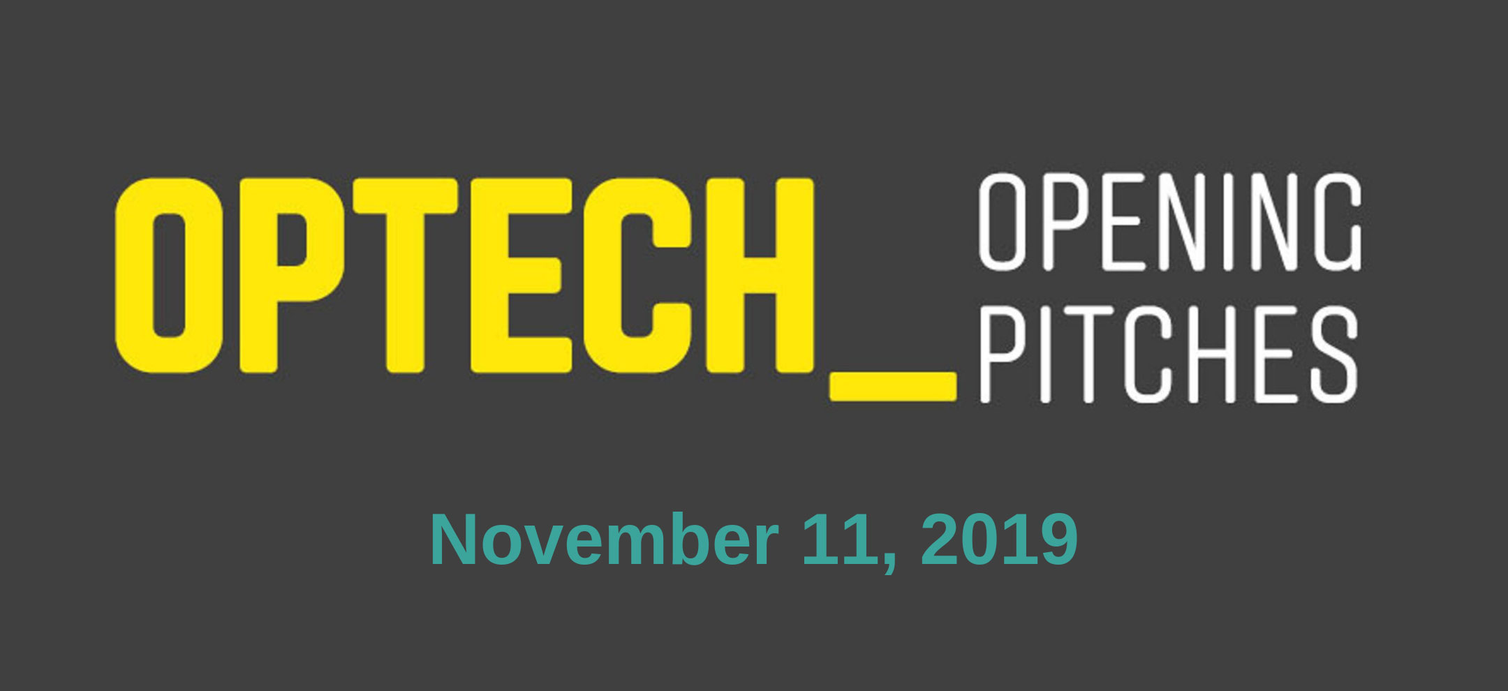 OPTECH Opening Pitches - sneak peek 