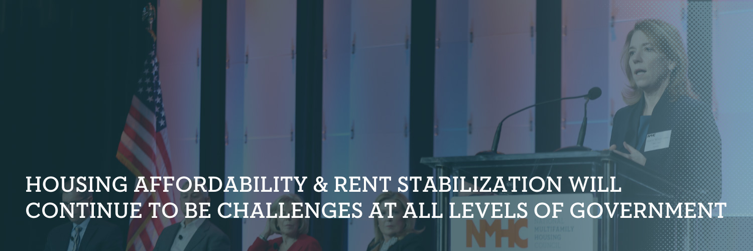 Housing Affordability & Rent Stabilization Will Continue To Be Challenges At All Levels Of Government