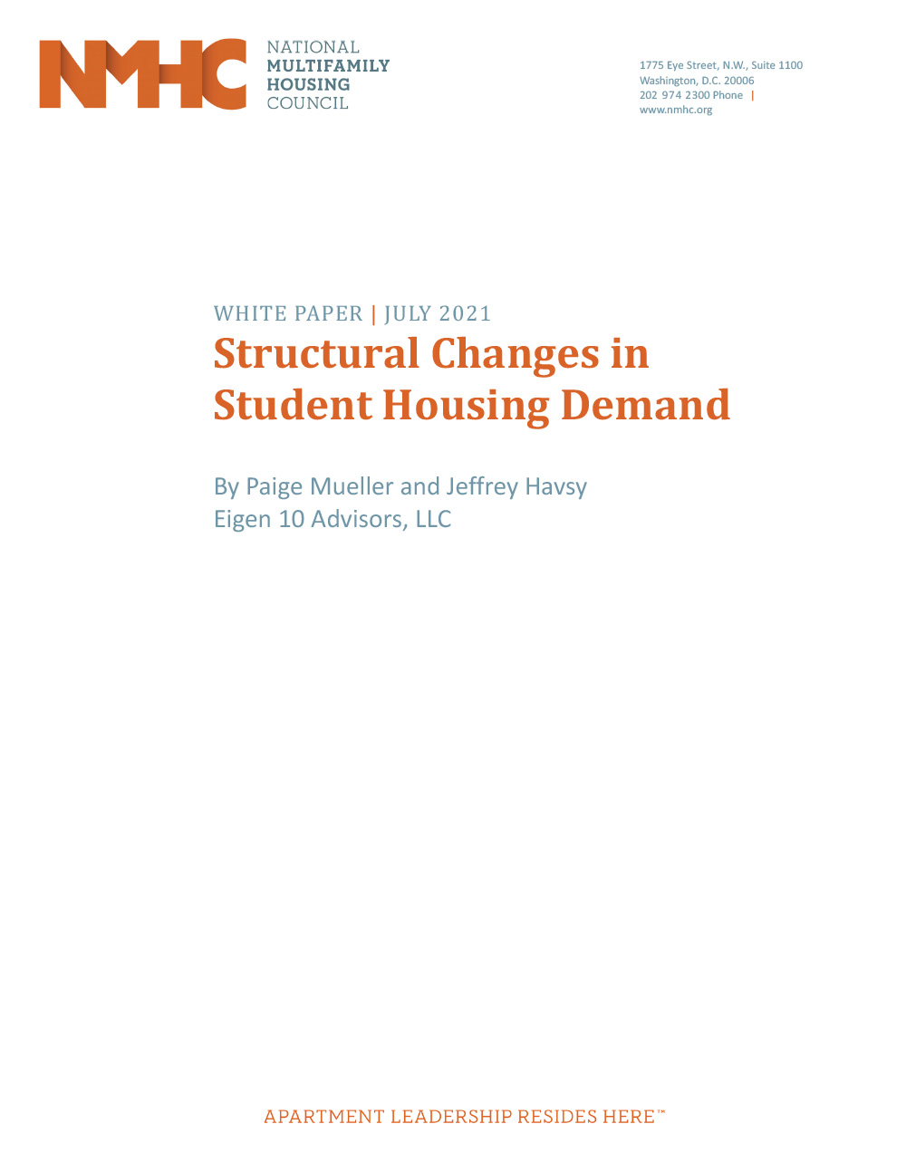Structural Changes in Student Housing