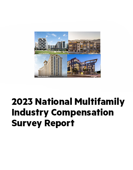NMHC 2023 National Multifamily Industry Compensation Survey Cover
